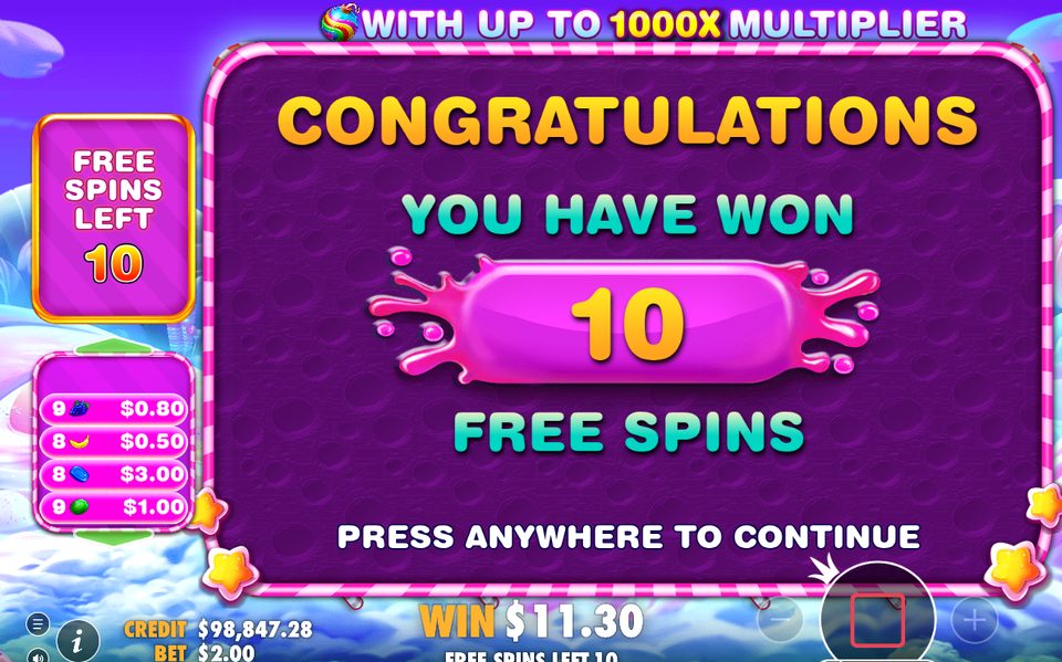 Free Spins : tours restants et bombes multiplicatrices sur la grille